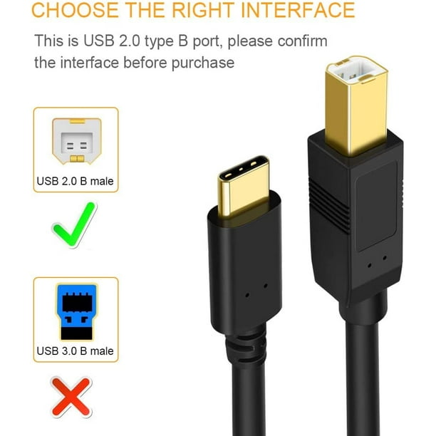 Mini usb 2024 to printer cable