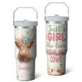 thumbnail image 2 of 1pc highland cattle 30oz Tumbler with Straw & Handle - Insulated Stainless Steel Cup | Holiday Gift for Man Women (Christmas, Valentine's, Birthday), 2 of 7