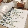 thumbnail image 5 of Green Eucalyptus Area Rugs Collection 2.7'x5', Farmhouse Weeping Leaves on Linen Non Slip Indoor Rectangle Throw Runner Rug Floor Mat Carpet for Living Room Dining Table Bedroom Nursery, 5 of 9