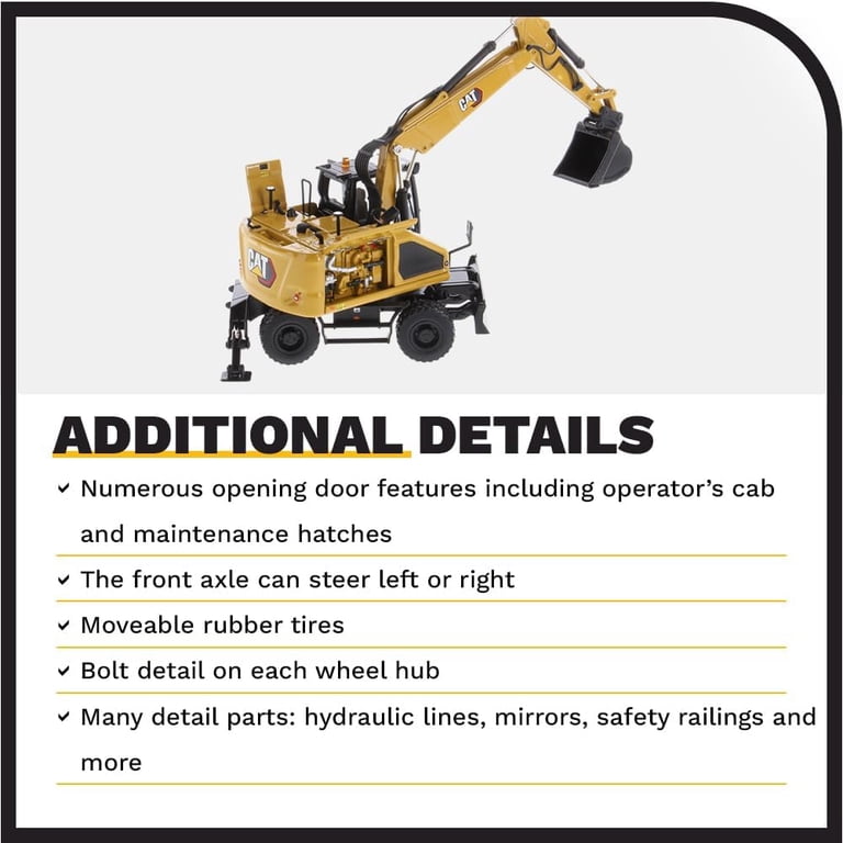 DIECAST MASTERS 1/50 - CATERPILLAR M318 Wheeled Excavator