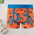 thumbnail image 2 of dmqupv Underpants for Boys Potty Training Underwear Cool Boys Boxer Briefs Underwear Lightweight and Soft Orange,8-9 Years, 2 of 5