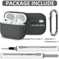 thumbnail image 2 of for AirPods Pro Case Cover with Cleaner Kit,Soft Silicone Protective Case for Apple AirPod Pro 2nd/1st Generation Case for Women Men,AirPods Pro 2/Pro Case Accessories with Keychain-Black, 2 of 13