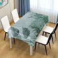 thumbnail image 7 of Tropical Palm Leaves Rectangle Tablecloth, Dust Proof Anti Wrinkle Wipeable Table Cloth Tabletop foration of Dinner Kitchen Wedding Holiday Party 60"x90" Decor Gift, 7 of 7