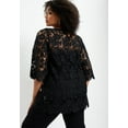 thumbnail image 2 of June + Vie Women's Plus Size Allover Lace Top, 2 of 6