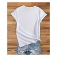 thumbnail image 4 of Camiseta de manga corta con el encanto "Abuelas, amor" - Cuello redondo informal con corazón para un estilo relajado de verano y primavera - Ropa de moda femenina para adultos, hombres, mujeres, adole, 4 of 8