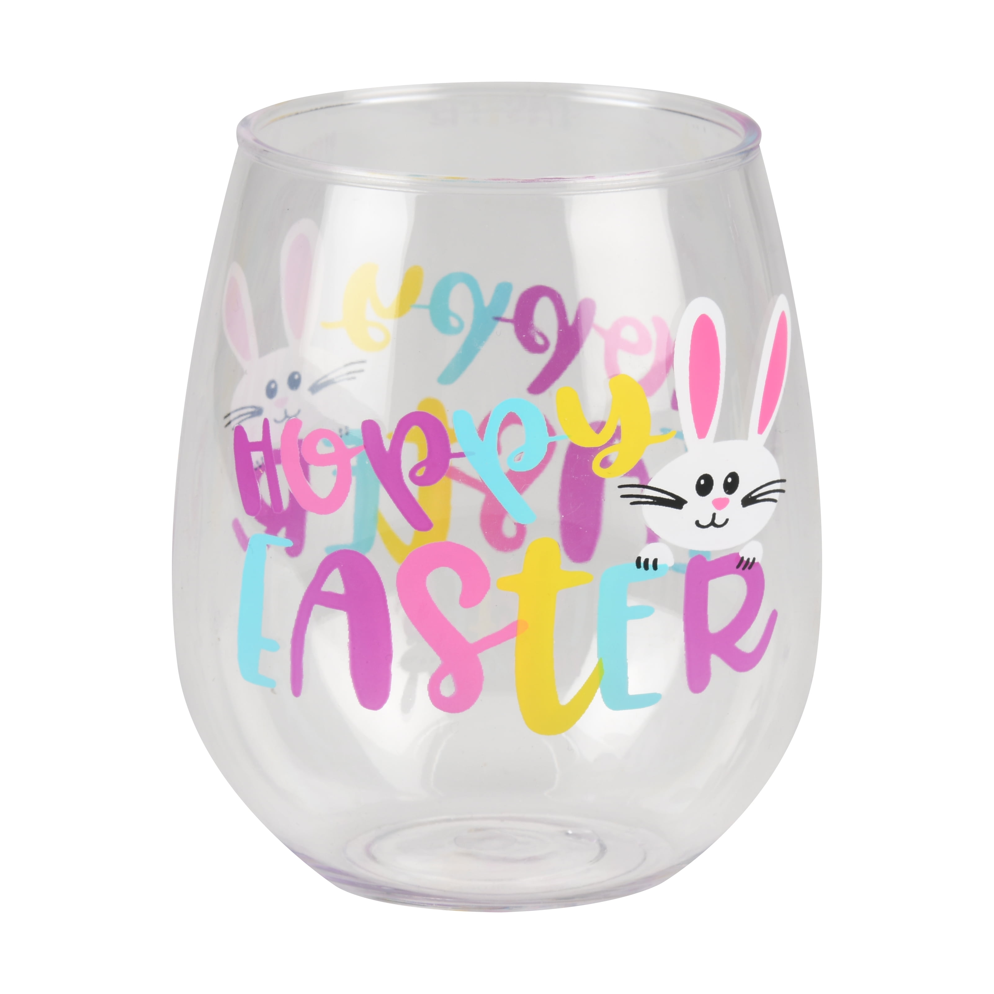 Way To Celebrate "Hoppy" Easter Wine Glasses