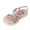 Red, variant on Sandals for Kids and Beach Slides for Girls Princess Rhinestone Slingback Elastic Ankle Strap Casual Bohemian Shoes