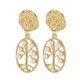thumbnail image 2 of HomeKingdee Gold Color​ Alloy Irregular Geometric Earrings with Square Sequins for Women - Creative and Stylish Jewelry for All Occasions Including Wedding and Party, 2 of 5