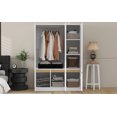 thumbnail image 3 of Miekor Furniture 6-Doors Wooden Wardrobe Storage for Bedroom,White 022K, 3 of 12