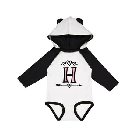 

Inktastic Letter H Monogram Tribal Arrow Gift Baby Girl Long Sleeve Bodysuit