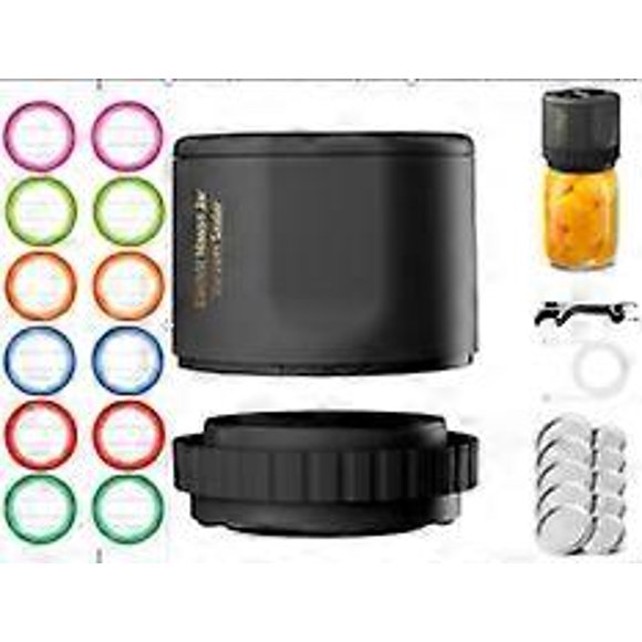 Electric Mason Jar Vacuum Sealer Kit, BloomRun Canning Vacuum Sealer Machine with 10 Jar Lids and Opener for Dry and Moist Food Storage Save
