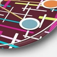 thumbnail image 3 of Designart 'Retro Abstract Design Xiv Mid-Century Modern Wall Clock, 3 of 4
