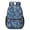 Paisley and Damask Blue Pattern, variant on Paisley and Damask White Pattern 17" Waterproof Oxford School Backpacks for Teens, S-Shape Padded Straps, for School, Travel, Hiking, Camping