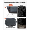 thumbnail image 5 of KFFKFF 13.2-Inch Tool Bag with 34 Pockets, Portable Organizer with Hard Plastic Base, Durable Zipper, Adjustable Shoulder Strap, Ideal for Tool Storage and Easy Carrying, 5 of 9