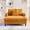 Mustard Yellow, variant on Noble House Oversized Corduroy Recliner Sofa, Deep Seat Chaise Lounge with Pillows for Living Room/Bedroom, Black