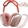 thumbnail image 1 of Funda Transparente para AirPods Max JM TPU Suave Antihuellas Antirrayas Antipolvo Rosa Transparente, 1 of 5