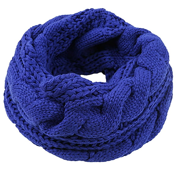 Bibifish Women'S Infinity Scarf Cute Solid Color Knitted Loop Scarf Styling Winter Outdoor Themed Cozy Warm Neck Warmer For Ladies