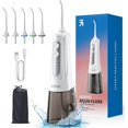 thumbnail image 1 of dless Water Flosser - RENPHO 300ML Dental Oral Irrigator IPX7 Waterproof for Shower, 4 Flossing Modes 5 Jet Tips for Sen 1 Count (Pack of 1), 1 of 1