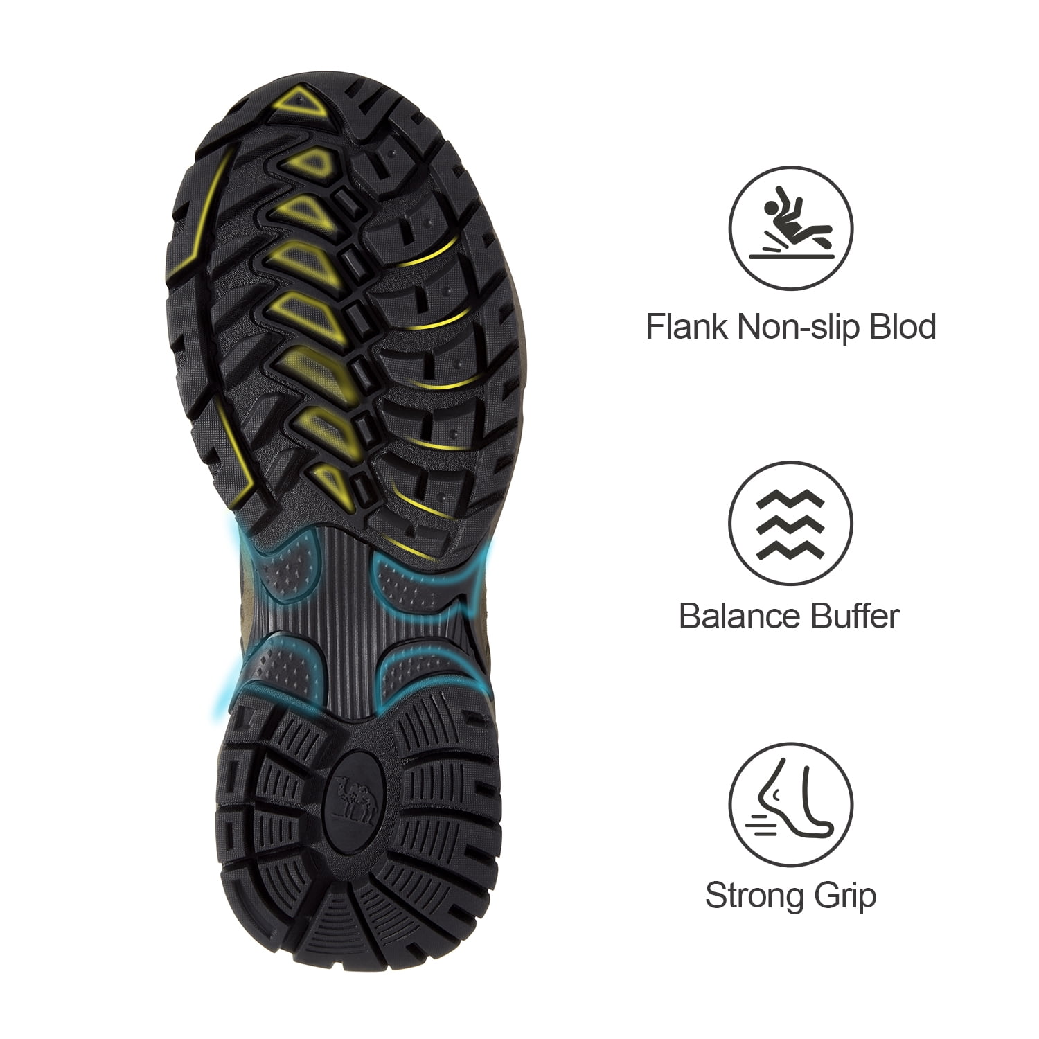 OutPro Men's Hiking Shoes Non-Slip Lightweight Sneakers Breathable Athletic Shoes Low-Top Trail Running Shoes