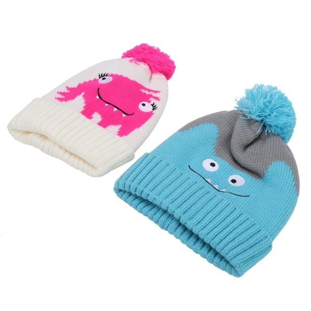 Gorro para bebé, 2 piezas, gorro de punto para bebé, gorro cálido de invierno, diseñado para precisión