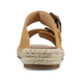 thumbnail image 4 of Journee Womens Tresah Double Strap Espadrille Sandals, 4 of 10