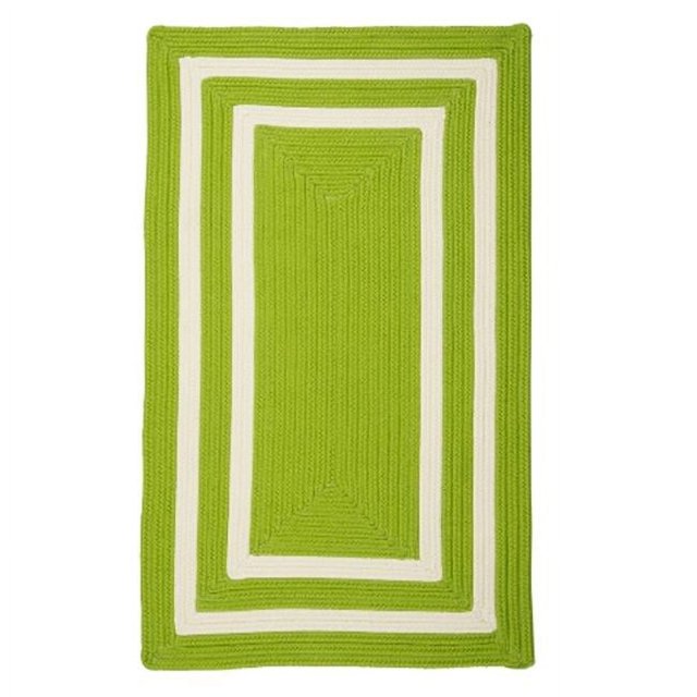 Colonial Mills Rug PY61R024X072R 2 x 6 ft. La Playa Braided Rug Lime