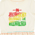 thumbnail image 4 of Inktastic On Juneteenth Celebrate the Thirteenth Girls Toddler Dress, 4 of 5