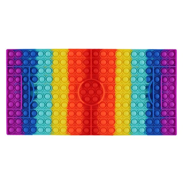 Juguete Sensorial, Juego De Tablero De Ajedrez, Juguete De Burbujas De Arcoíris De Silicona, Juguete De Descompresión Para Regalo Para Adultos Y Niños Vogacara FN006221-00