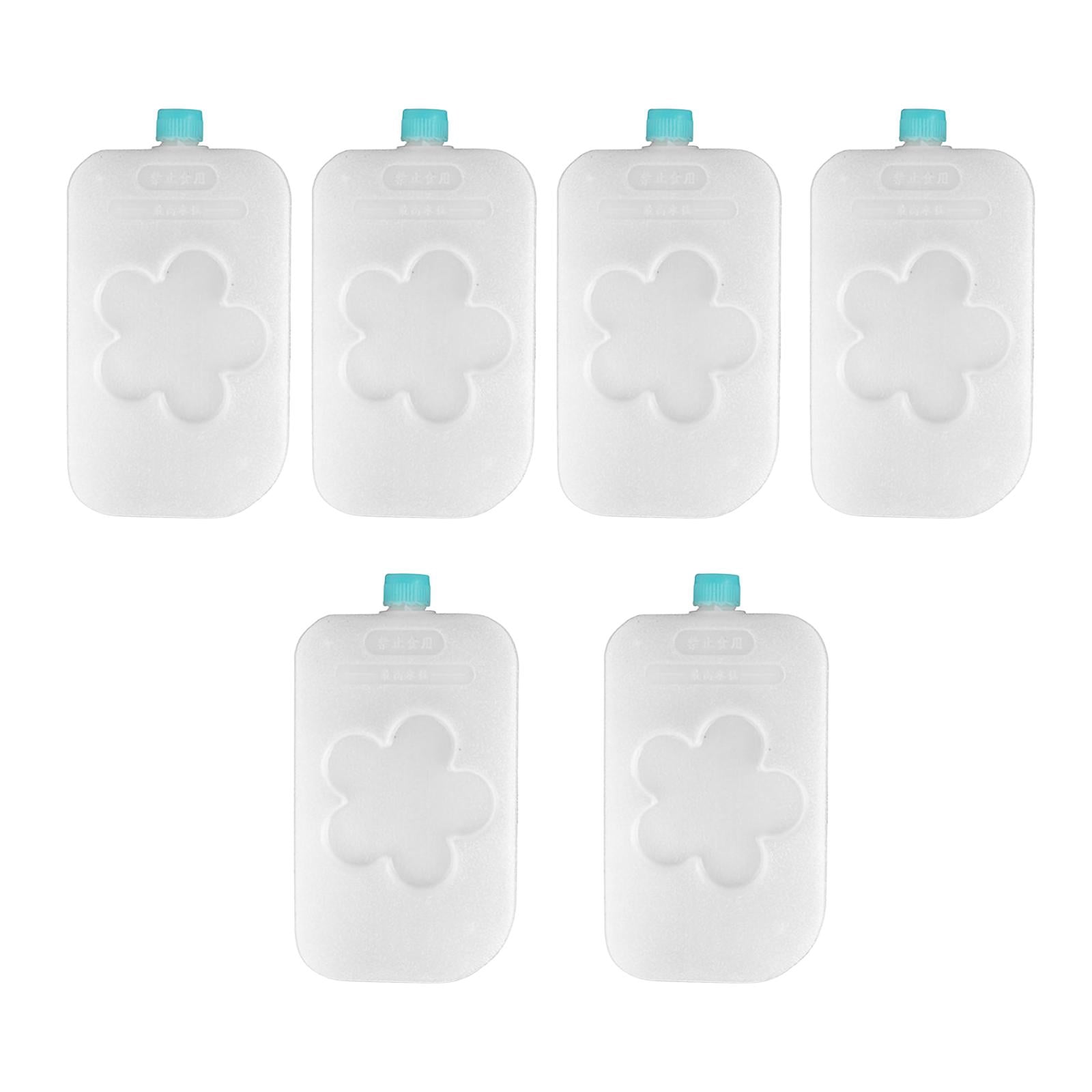 6x Freezer Packs Blocks Portable that Simply Stays Cooling Elements Ice Blocks Ice Pack for Hiking Picnic Family Outdoors 16.5cmx9cmx3cm