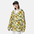 thumbnail image 3 of Gaeub Sunflowers And Butterflies Men's and Women's UPF 50+ Long-Sleeved Sun Protection Clothing, Fishing Shirt Long Sleeve Zip-X-Large, 3 of 7
