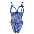 thumbnail image 3 of Sexyfree Lingerie for Women One Piece Bodysuit Sexy Lace Crotchless Lingerie Nightwear, 3 of 7