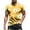 Yellow, variant on IROINNID Men's Floral Printed Short Sleeve Easy Care Daily T-shirt