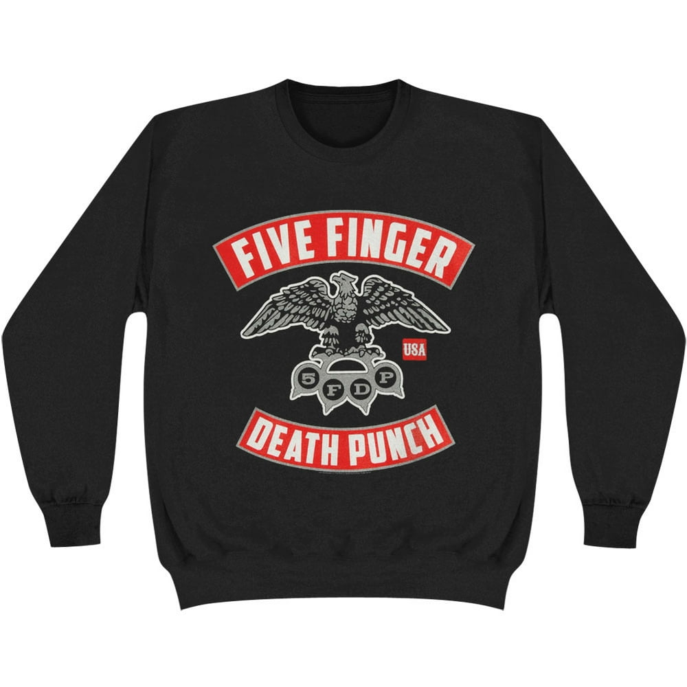 Five Finger Death Punch Five Finger Death Punch Men's Skull 5 Sweatshirt Black