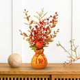 thumbnail image 3 of Artificial Potted Flower Ornament Decor Flower Basket for Office Holiday Style A 16cmx32cm, 3 of 9