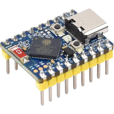 ESP32-S3 Mini Development Board, Based on ESP32-S3 Dual-Core Processor, 240MHz Running Frequency, 2.4GHz Wi-Fi & Bluetooth 5, with Pre-soldered Headers