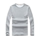 thumbnail image 1 of Minnieouse Top básico para hombre, ropa interior cálida de manga larga con cuello redondo, Base para clima frío, ropa de Color sólido, Jersey, Camisetas METRO Gris Espesar, 1 of 6