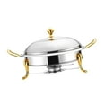 thumbnail image 2 of GUOOL Ensemble de Réchaud de Buffet Réchaud de Buffet pour Traiteur Fête Réchaud avec Poignée, 2 of 9