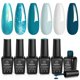 thumbnail image 1 of Set de esmaltes de uñas Beetles Blue Gel Mermaid Treasures, 6 colores, 1 of 8