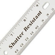 Pen+Gear 12 Plastic Ruler – Clear, Bulk pack Available , recommend for Middle School, High School, College,