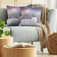 thumbnail image 5 of Ambesonne Winter Throw Pillow Cover 2 Pack, Idyllic Outdoors Sunset, 20", Multicolor, 5 of 5
