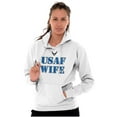 thumbnail image 5 of US Air Force USAF Wife Proud Spouse Hoodie Sweatshirt Women Brisco Brands L, 5 of 6