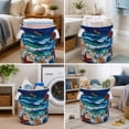 thumbnail image 2 of Yucurem Fabric Starfish Storage Hamper with Handle, Quilted Laundry Basket for Nursery Bedroom Laundry Room Clothes Toys, 2 of 9
