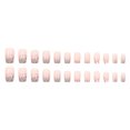 thumbnail image 2 of 24 Pcs Press On Nails Pink Gradient Fake Nails Glossy Artificial Finger Manicure Reusable False Nails, 2 of 6