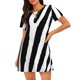 thumbnail image 1 of Fotbe Zebra Bata de Dormir para Mujer con Estampado, Camisón de Algodón de Manga Corta, Ropa de Dormir Casual, 1 of 6