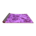 thumbnail image 2 of Ahgly Company Indoor Round Oriental Purple Industrial Area Rugs, 7' Round, 2 of 4
