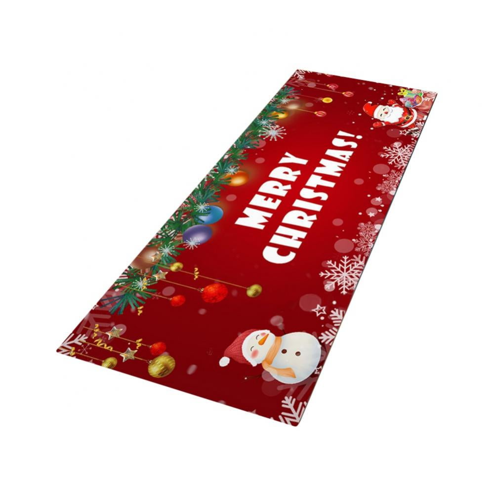 Christmas Area Rugs Flannel Runner Rug Washable Non Slip Christmas