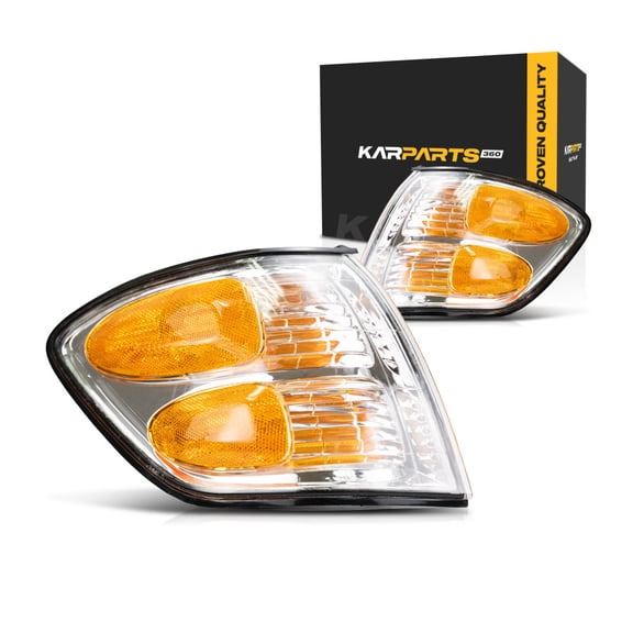 For Toyota Tundra Corner Signal Light Assembly 2004 Pair Driver and Passenger Side w/ Bulbs DOT Certified For TO2530143