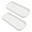 White, variant on 2 Pack Silicone Kitchen Sink Storage Organizer Holder Tray for Sponges, Soaps, Scrubbers - Ribbed Base, Quick Drying, Waterproof, Non-Slip Durable - Black