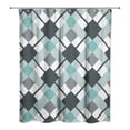 thumbnail image 2 of Creative Products Blue Argyle 71x74 Shower Curtain, 2 of 2
