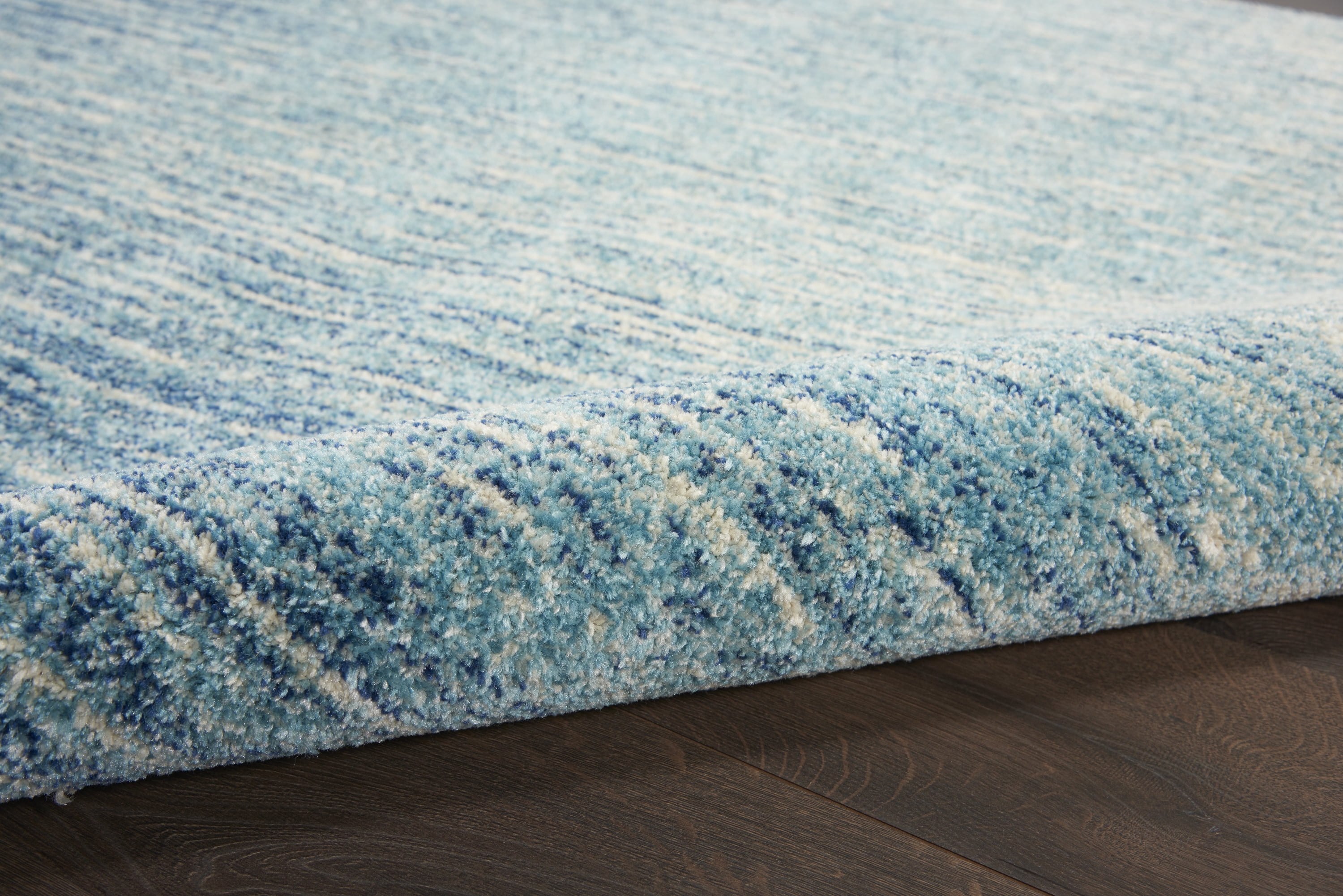 Nourison Passion Abstract Navy/Light Blue 5'3" x 7'3" Area Rug, (5x7)